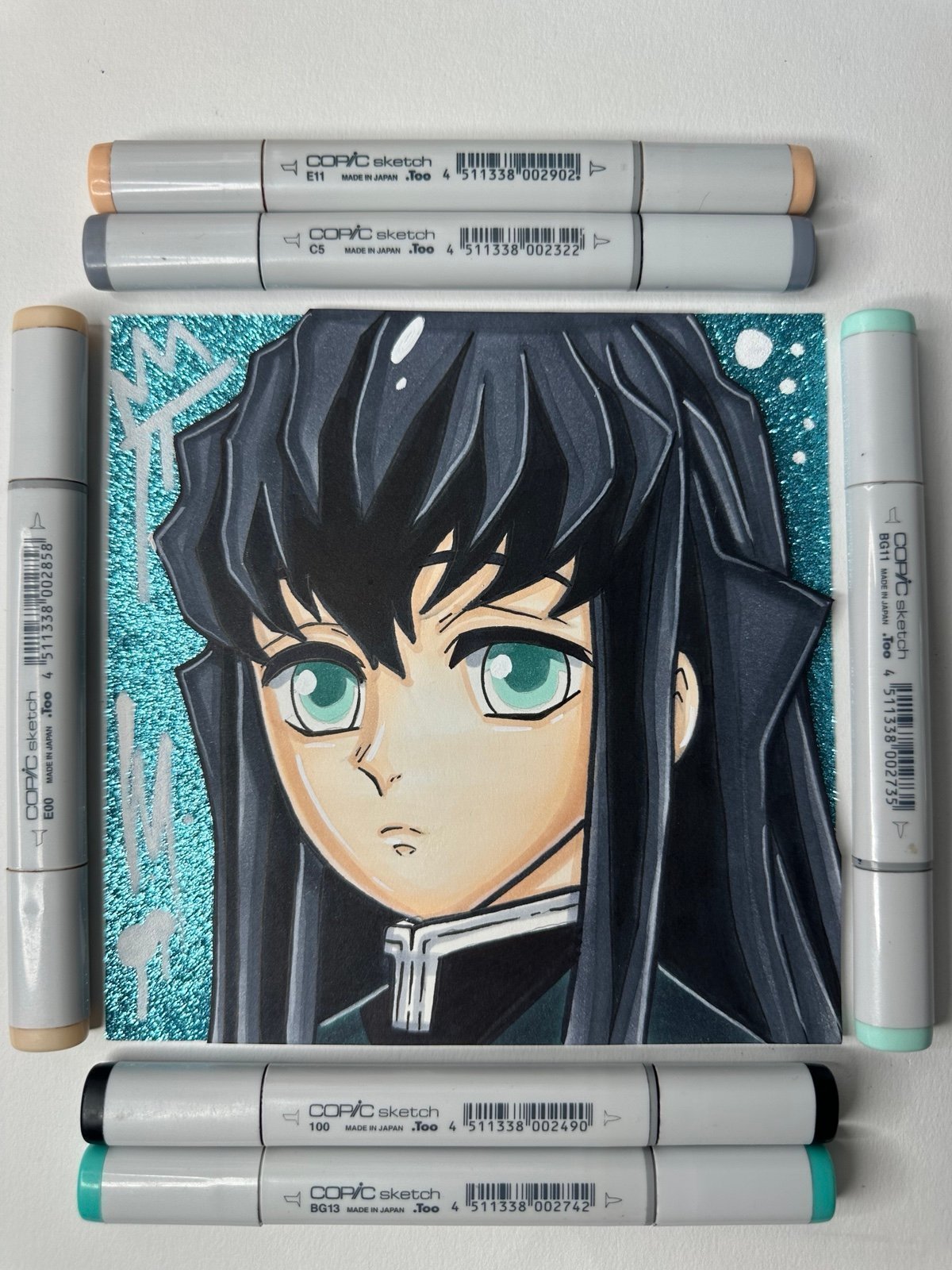 Demon Slayer Muichiro Tokito 6x6 Drawing
