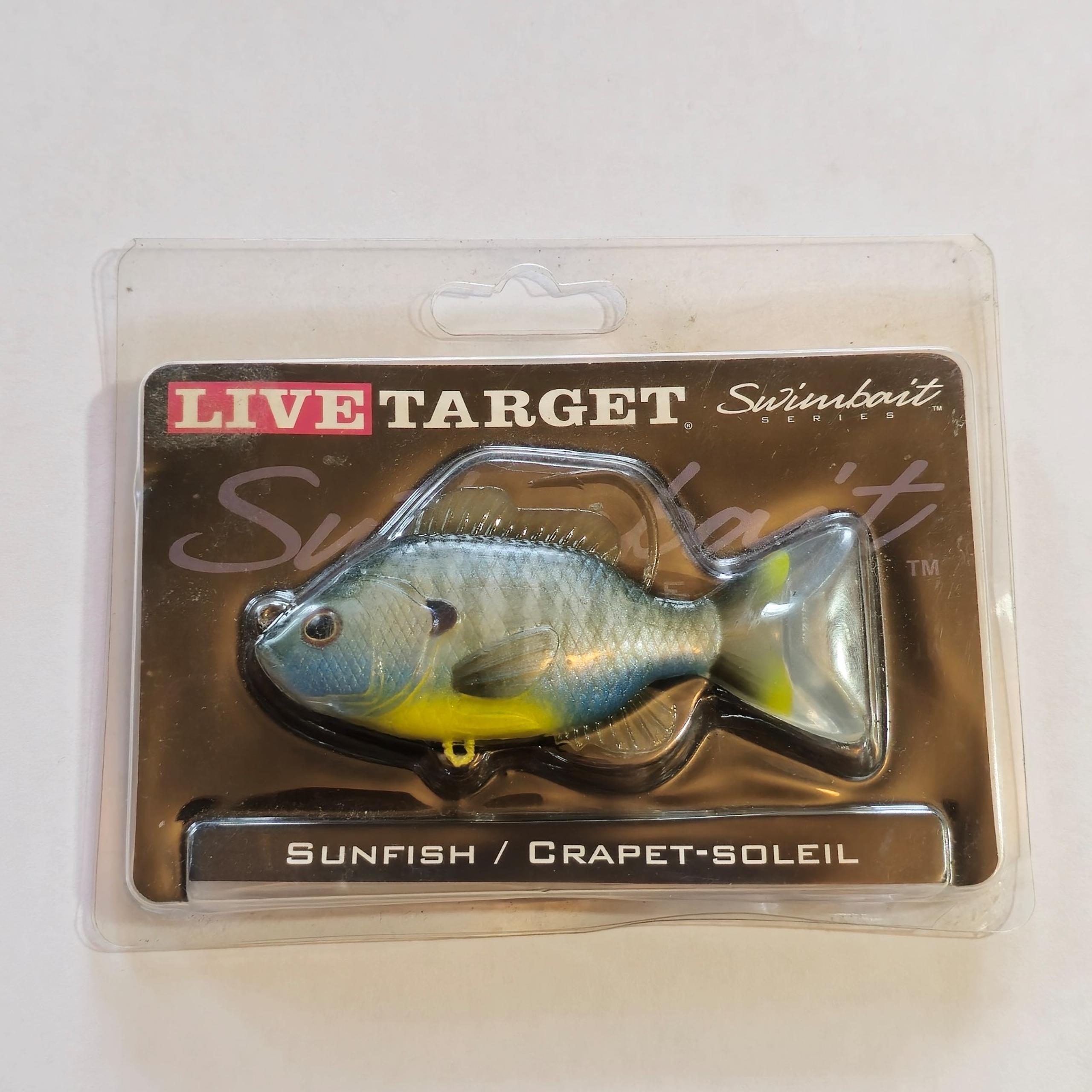 Koppers LiveTarget 3 1/2" Sunfish Swimbait Series 1/2 Oz Natural Bluegill