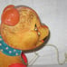 vintage 1966 fisher price number 711 cry baby bear pulltoy