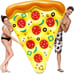 Giant Inflatable Pizza Slice Pool Float, Fun Pool Floaties, Swim Party Toy