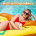 Giant Inflatable Pizza Slice Pool Float, Fun Pool Floaties, Swim Party Toy