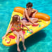 Giant Inflatable Pizza Slice Pool Float, Fun Pool Floaties, Swim Party Toy