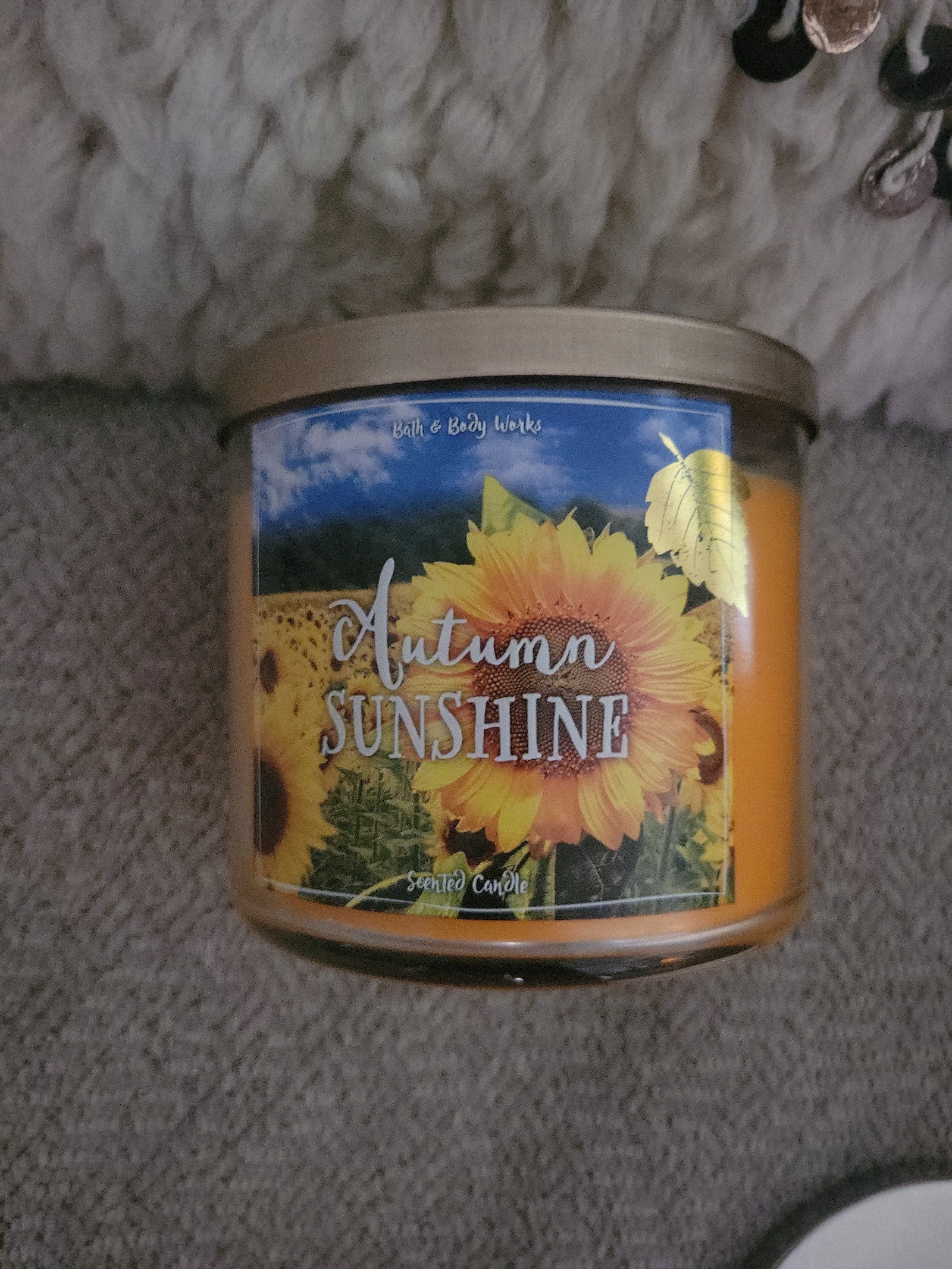 BBW 3 wick Candle Autumn Sunshine RARE