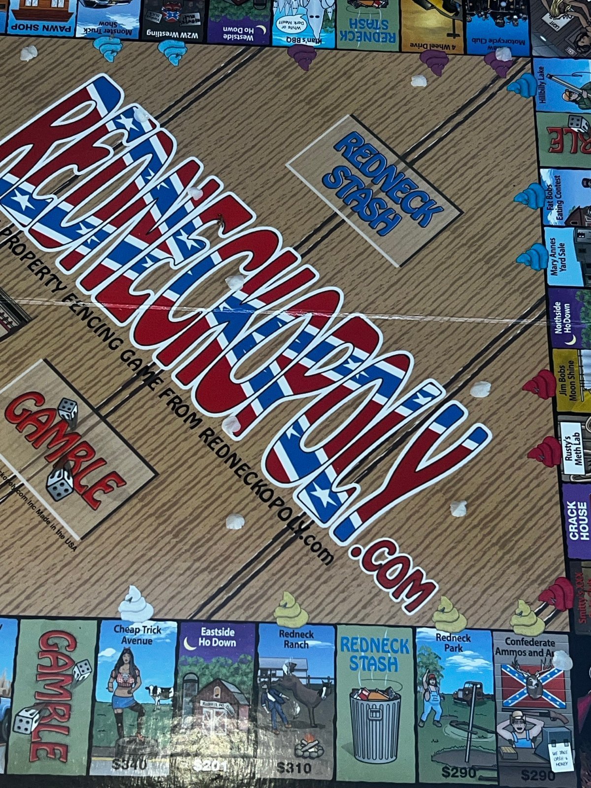 Redneckopoly 1950”s Board Game complete with instructions