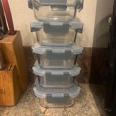 10-Pack,22 Oz Glass Meal Prep Containers, Glass Food Storage Containers