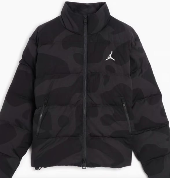 Jordan Men’s Flight Heritage Down Jacket Black FB6988-045 Size XXL 325