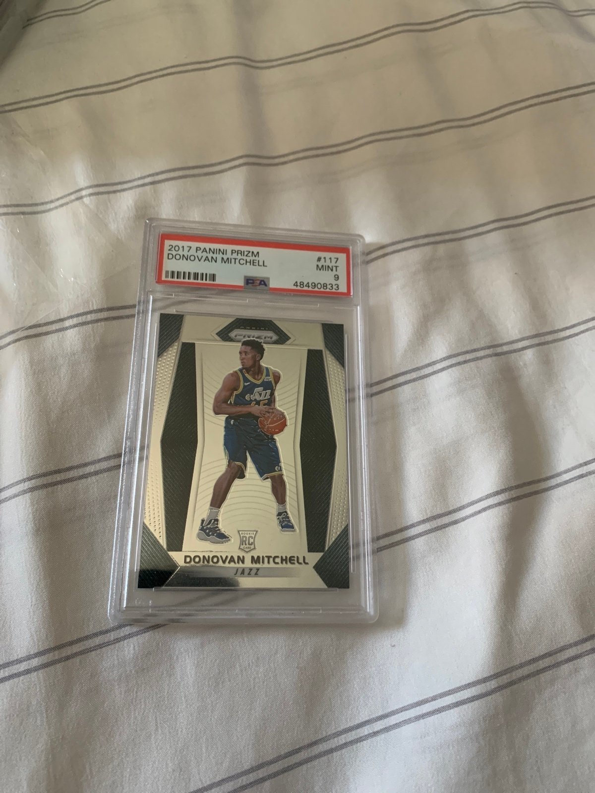 PSA 9 Donovan Mitchell Prizm rookie card