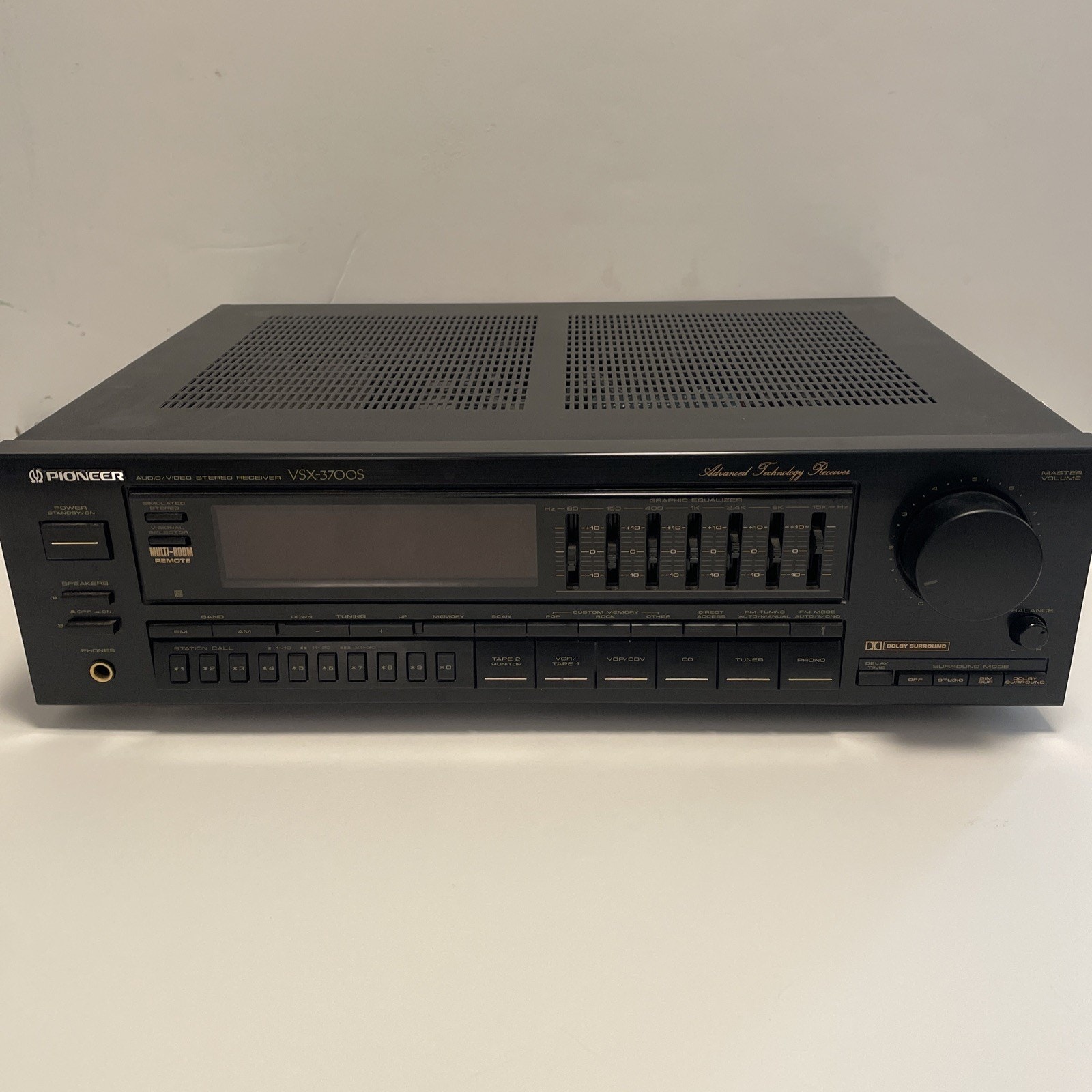 Pioneer VSX-3700S Audio/Video Stereo Receiver Dolby Surround Without Remote