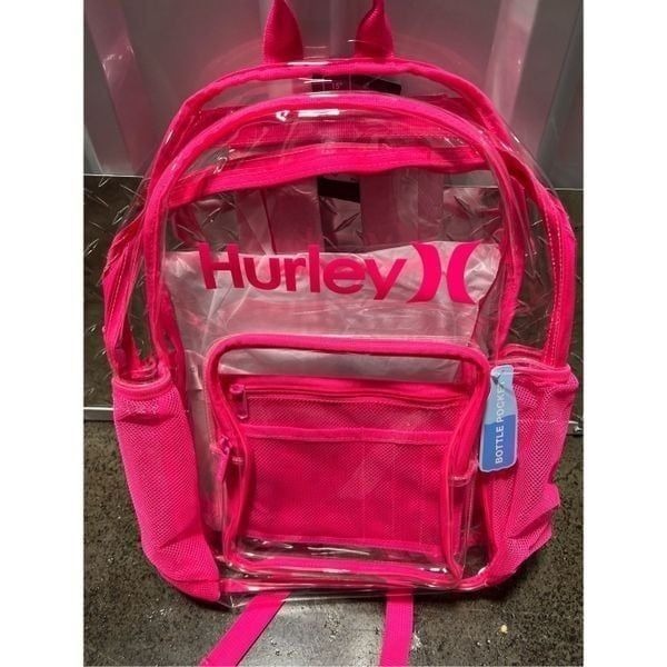 Hurley Clear Backpack, O/S Pink