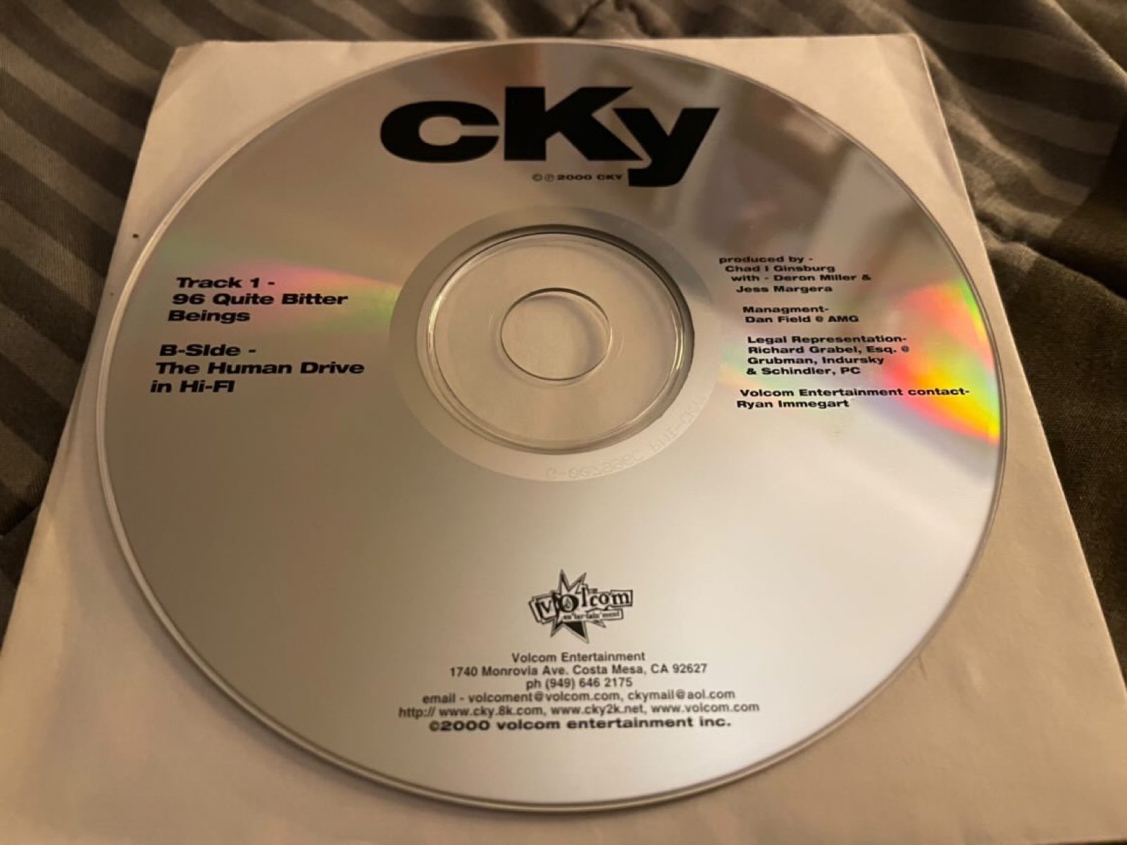 CKY CD Promo Near Mint Condition