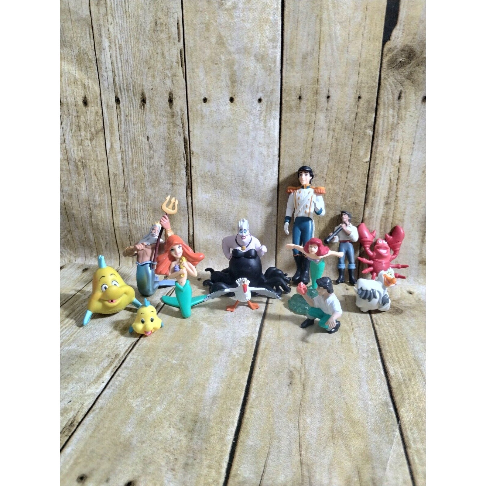 Disney Princess Ariel the Little Mermaid PVC Cake Topper Figures Lot Of 12