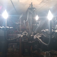 Antique Black gothic chandelier