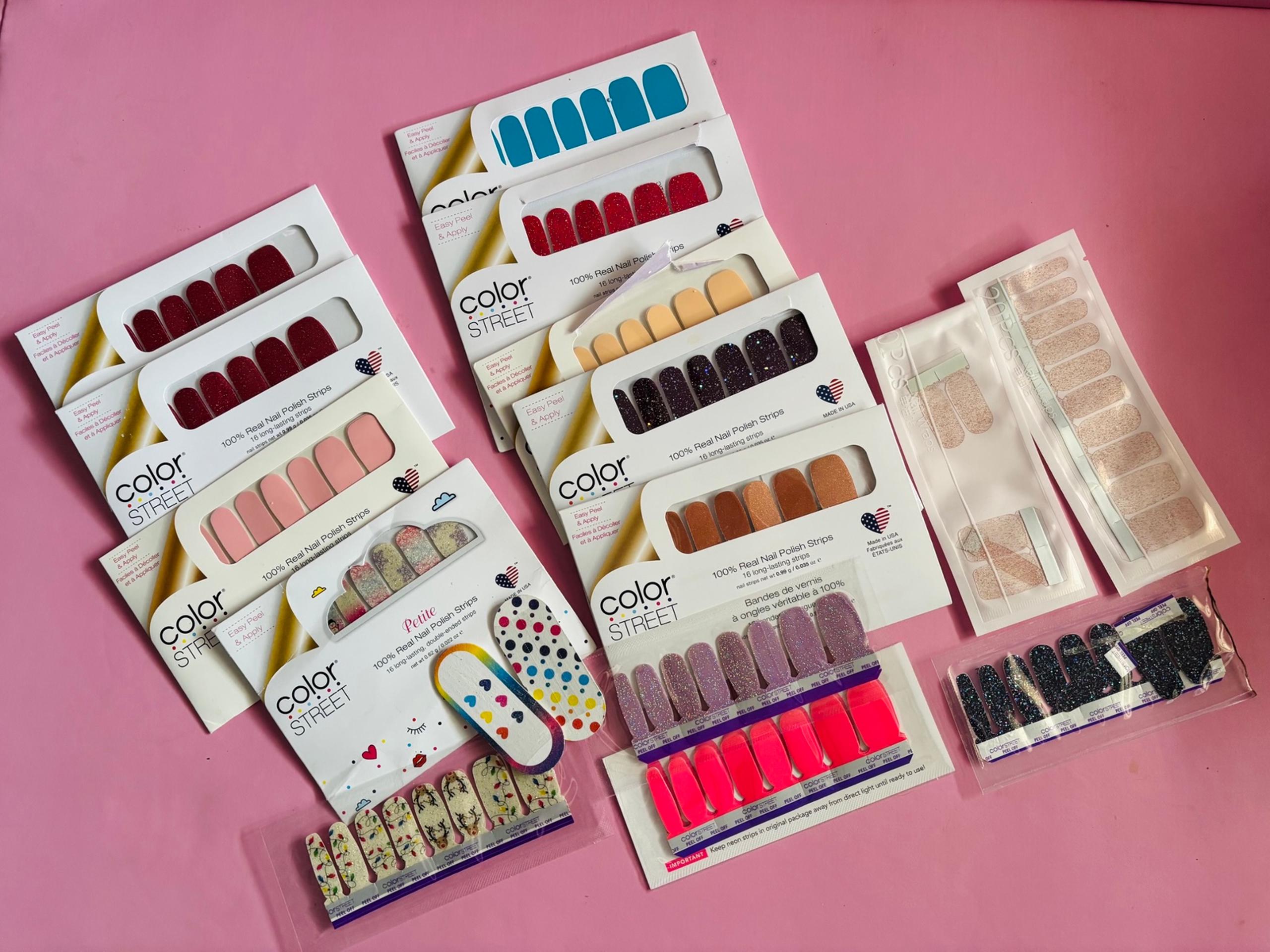 Bundle of 14 Color Street 100% Real Nail Polish Strips!