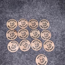 BROOKLYN BREWERY BEER BUCKS TOKEN - 300 Value