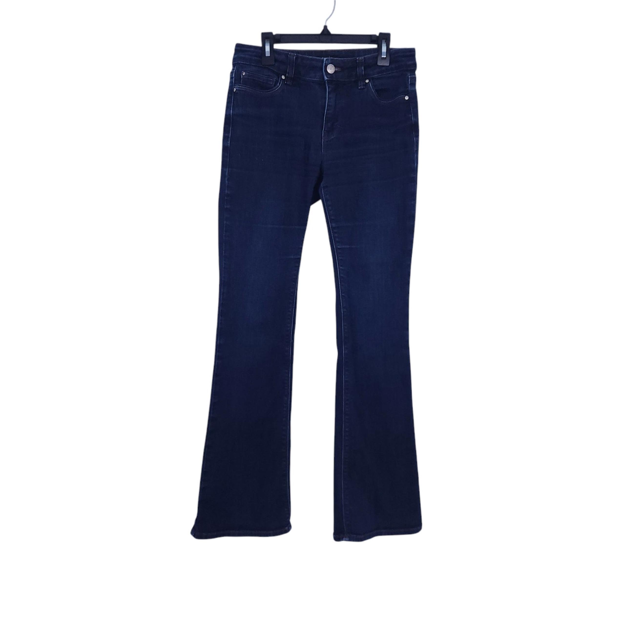 WHBM Skinny Flare Jeans Size 25 Dark Wash Jean Pants Cotton Blend - WHIM