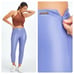 NEW Fabletics Vegan Leather High-Waisted Legging Bellflower (Blue Purple) Medium