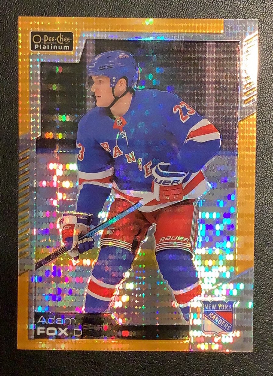 2020-21 O-Pee-Chee Platinum - [Base] - Seismic Gold #107 - Adam Fox /50