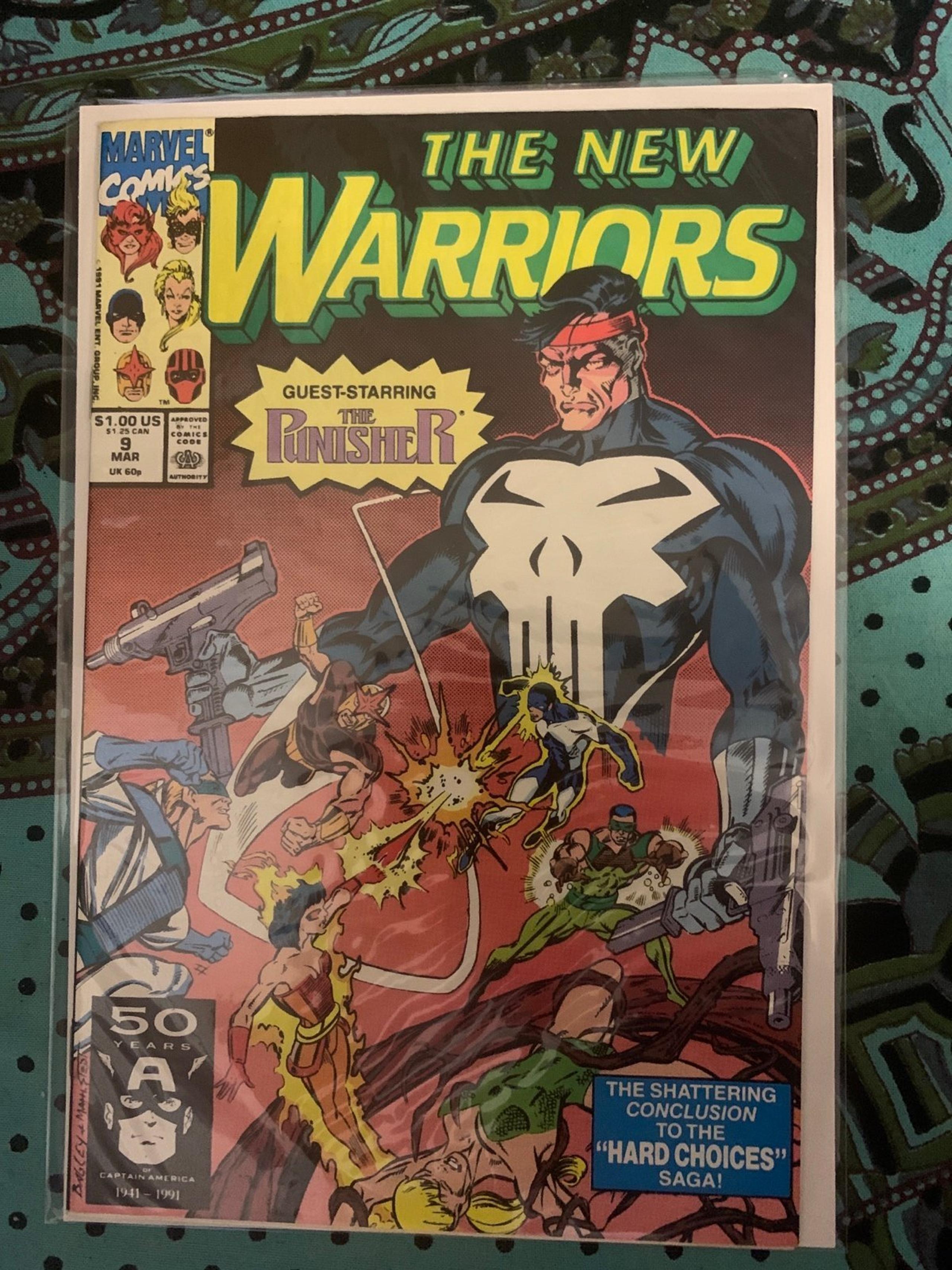 New Warriors #9  - 1990 series Marvel comics