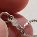 Sterling Silver Real Diamond Crystal Heart Necklace