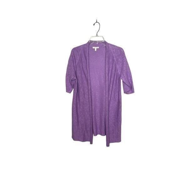 Eileen Fisher Linen Blend Open Cardigan. Size Small.