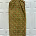 Vintage Garment Bag Dress Storage Paisley Fabric Metal Zipper