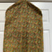 Vintage Garment Bag Dress Storage Paisley Fabric Metal Zipper