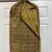 Vintage Garment Bag Dress Storage Paisley Fabric Metal Zipper