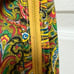 Vintage Garment Bag Dress Storage Paisley Fabric Metal Zipper
