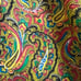 Vintage Garment Bag Dress Storage Paisley Fabric Metal Zipper