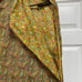 Vintage Garment Bag Dress Storage Paisley Fabric Metal Zipper