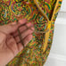Vintage Garment Bag Dress Storage Paisley Fabric Metal Zipper