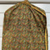 Vintage Garment Bag Dress Storage Paisley Fabric Metal Zipper