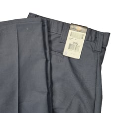 DICKIES Mens 42 UU Navy Canvas Straight Occupational Wear Trouser Pants LP7000DN