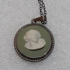 Sterling Silver 925 Wedgwood Cameo Necklace