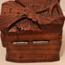 HandCarved Wooden Honduras Jewelry Storage Box Chest [C-55]