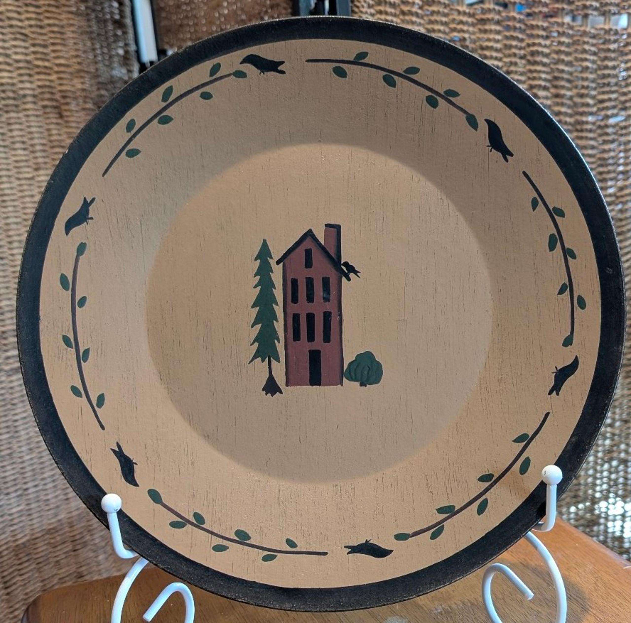 Primitive farmhouse decor plate