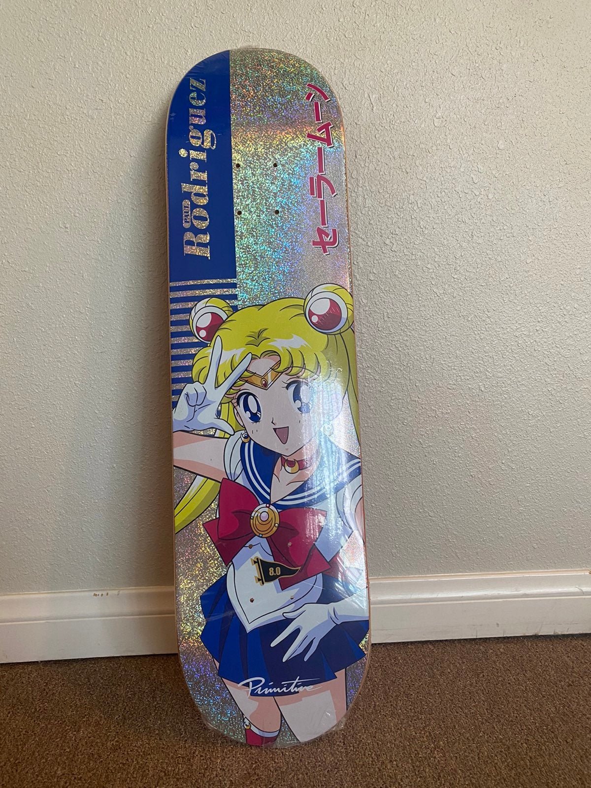 Primitive sailor moon skateboard deck 8.0