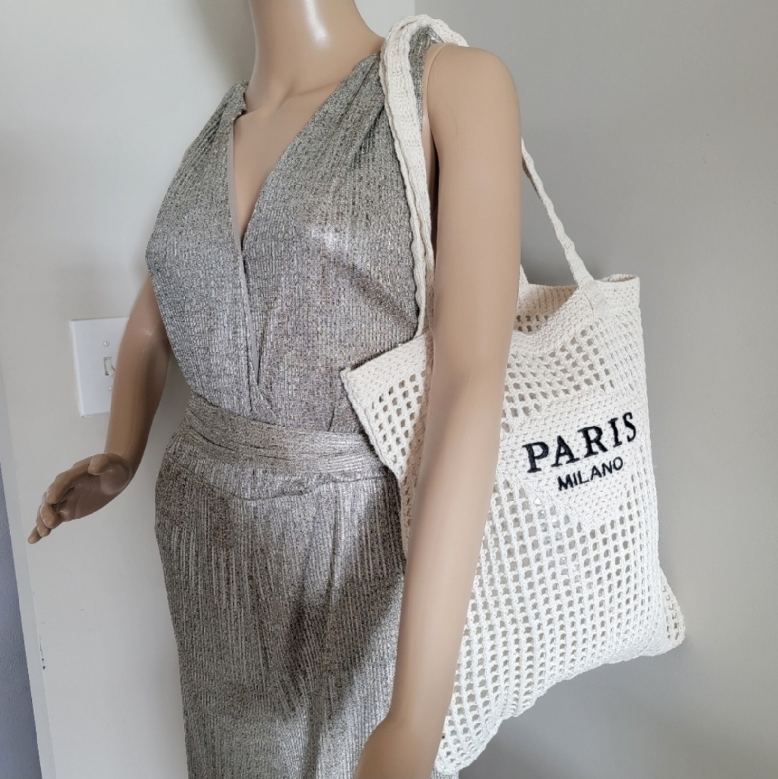 Stylish white bag