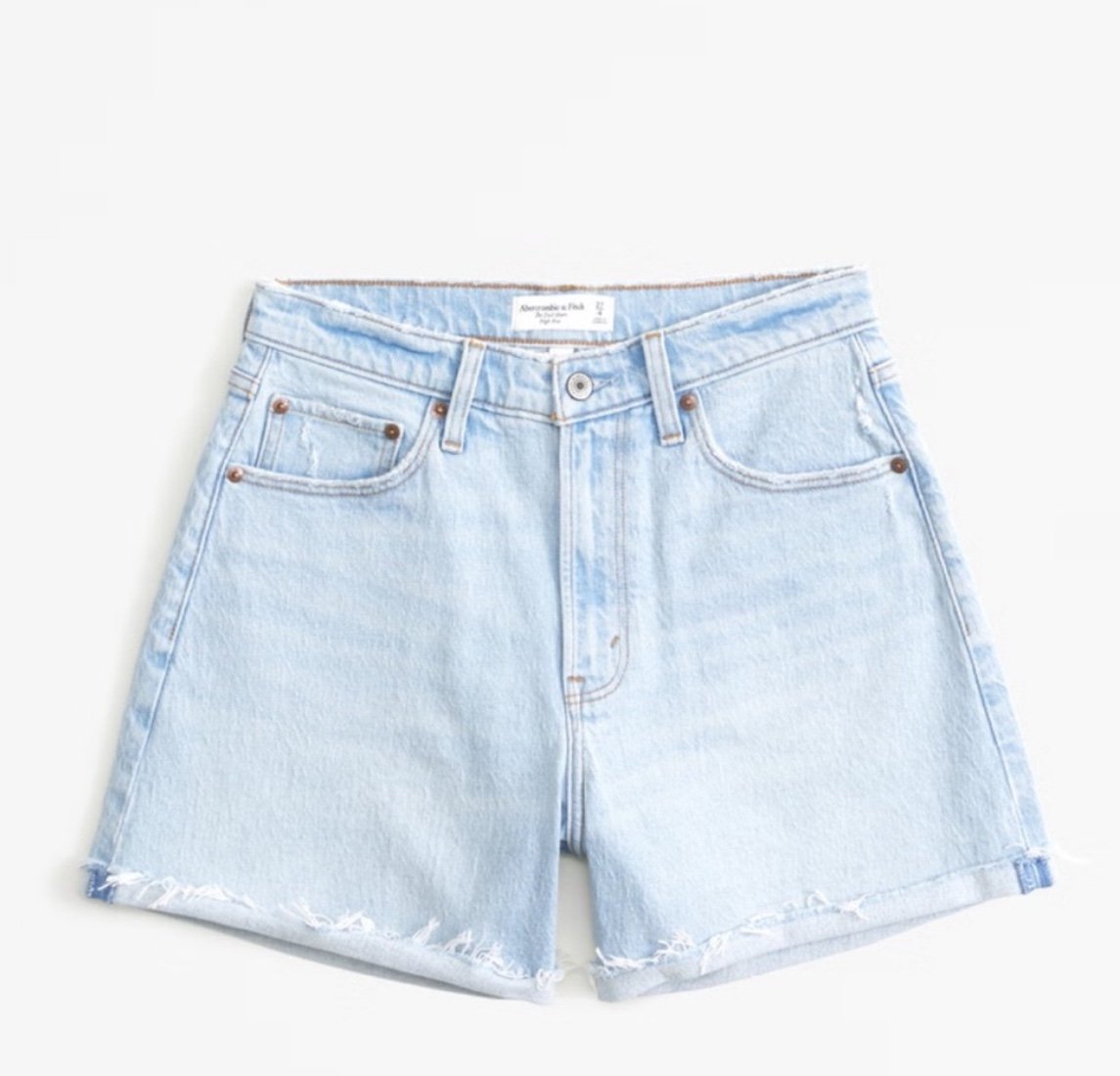 High rise dad shorts