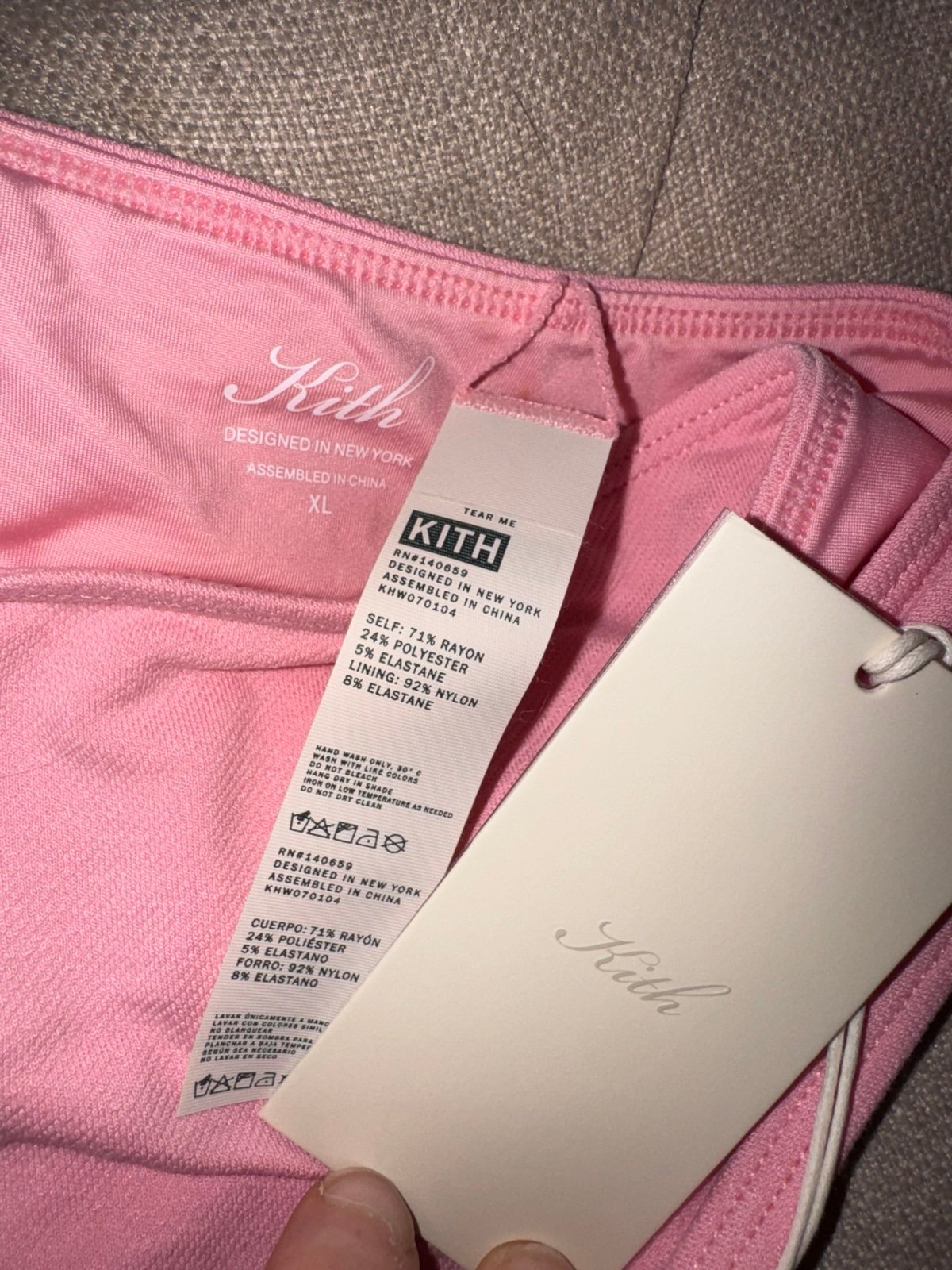 Kith Teegan High Thong Pink Bikini