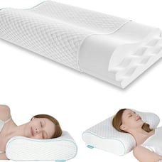 NEW Cervical Neck Pillow, Side Sleeper Pillow for Neck Pain Relief Queen Size