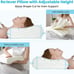 NEW Cervical Neck Pillow, Side Sleeper Pillow for Neck Pain Relief Queen Size