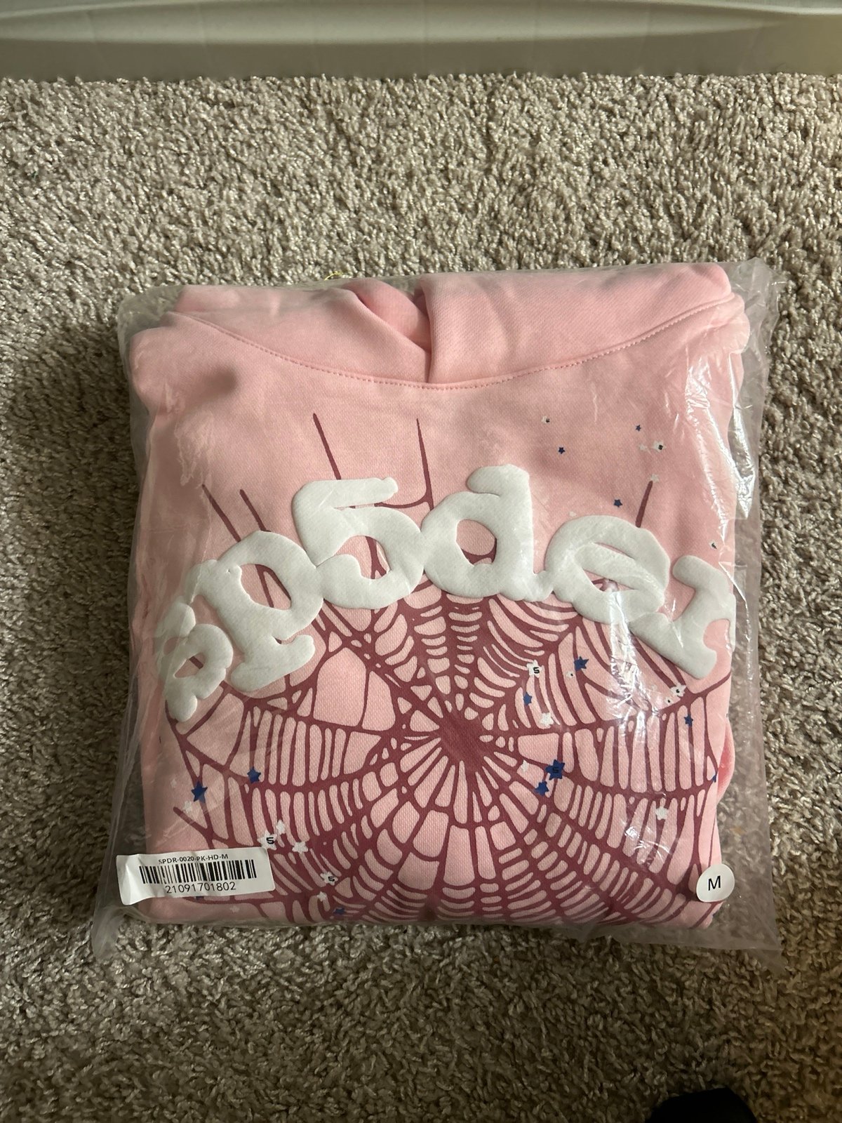Pink spider hoodie size medium never used in good condition dm me for more detai