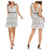BARDOT Jade Embroidered Mesh Mini Dress in Ivory