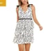 BARDOT Jade Embroidered Mesh Mini Dress in Ivory