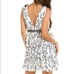BARDOT Jade Embroidered Mesh Mini Dress in Ivory
