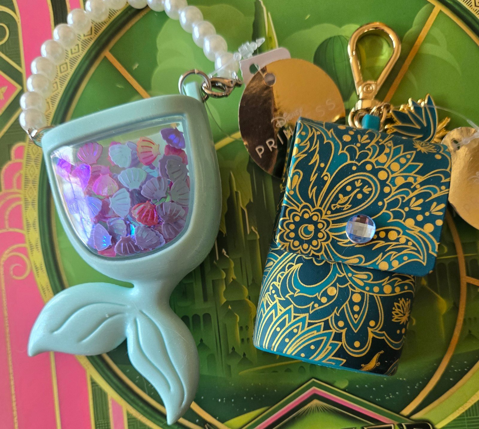Disney Princess Bath and Body Works Pocketback holders NWT Jasmine and Ariel