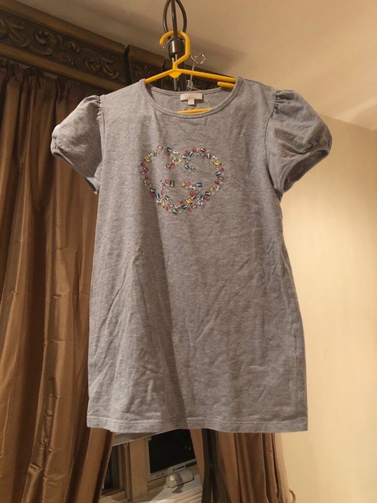 Gucci Girls Grey T-Shirt Size 12