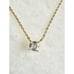 Asscher cut cubic zirconia pendant necklace