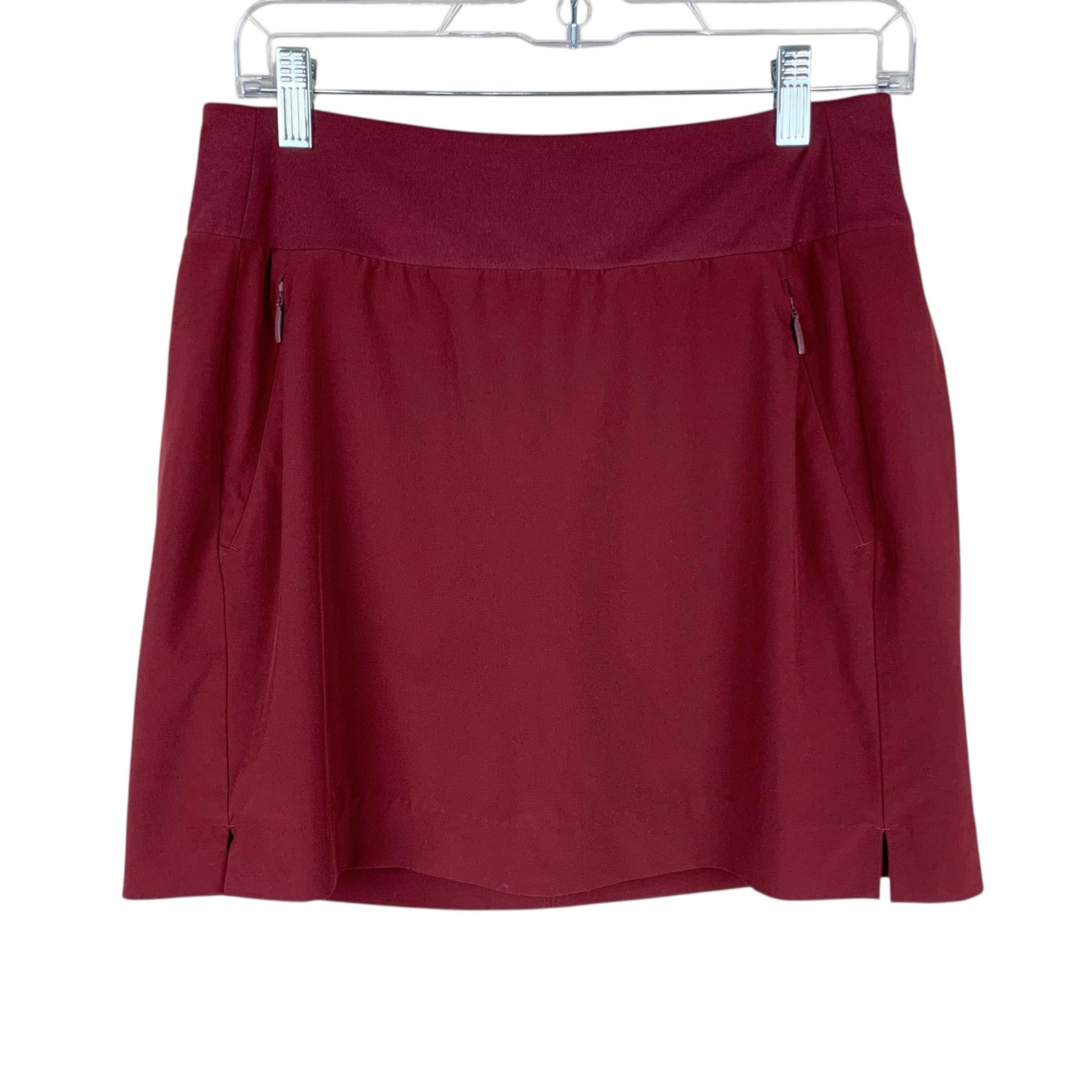 Athleta Soho Skort Pockets Stretch Red Built In Shorts Women's 6